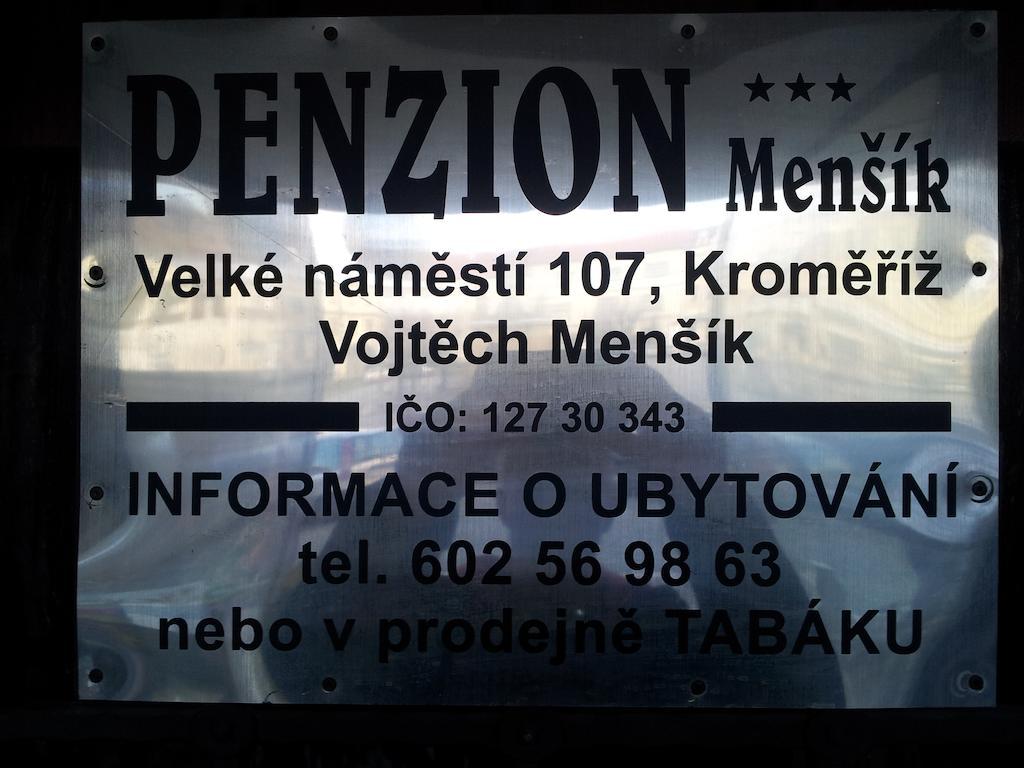 Penzion Menšík Kroměříž Exterior foto
